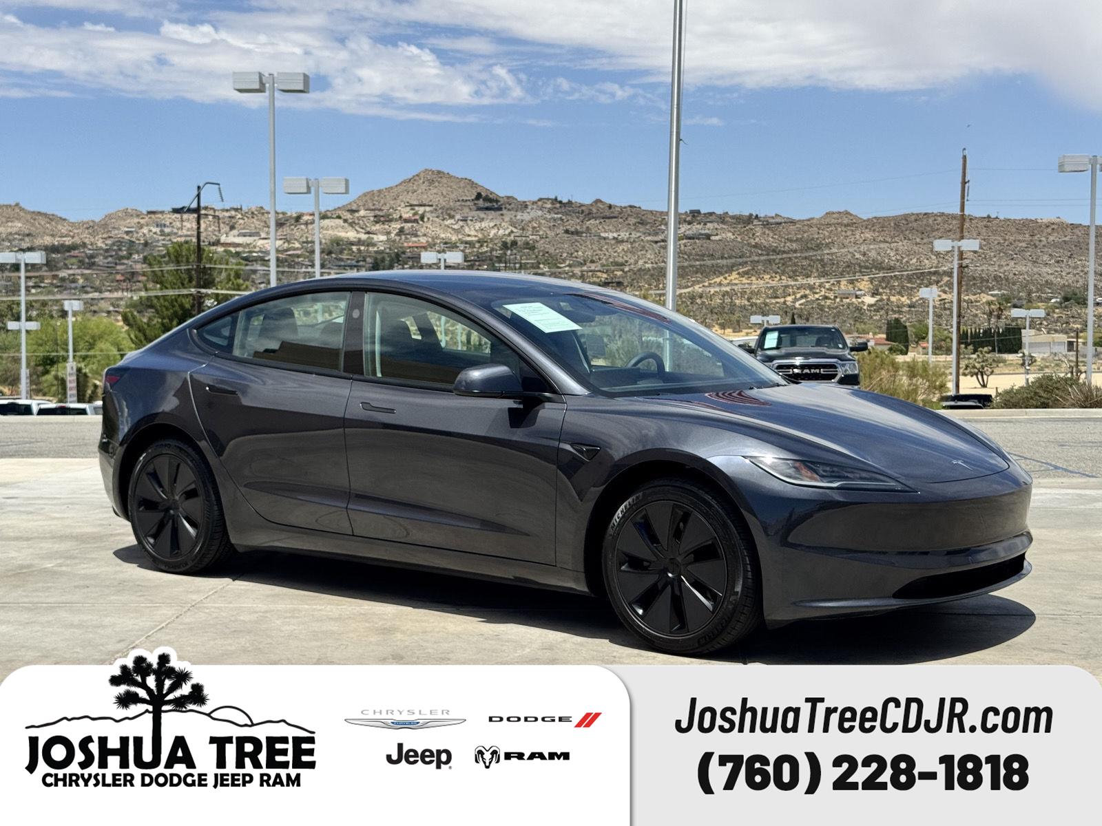 Gray (Stealth Grey) 2025 Tesla Model 3 Sedan Rear-Wheel Drive Automatic