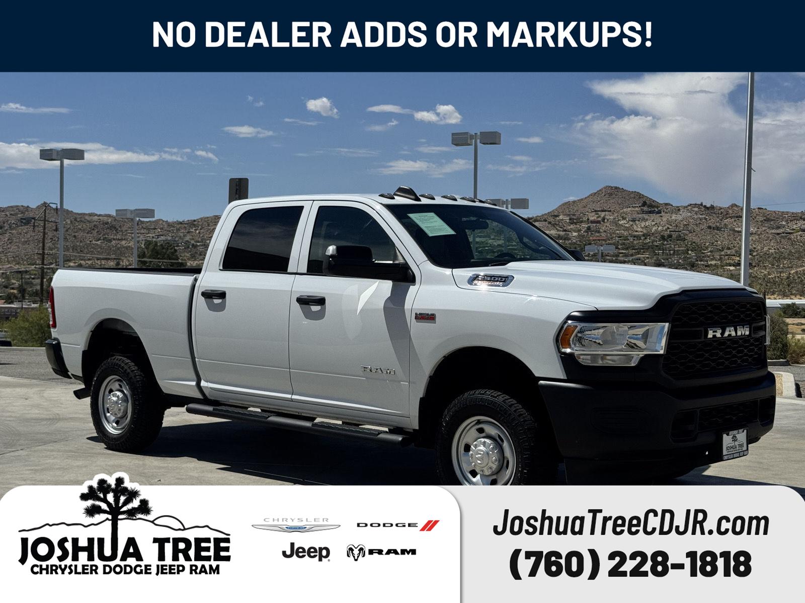Bright White Clearcoat 2022 RAM 2500 Pickup Truck Four-Wheel Drive 8-Speed Automatic
