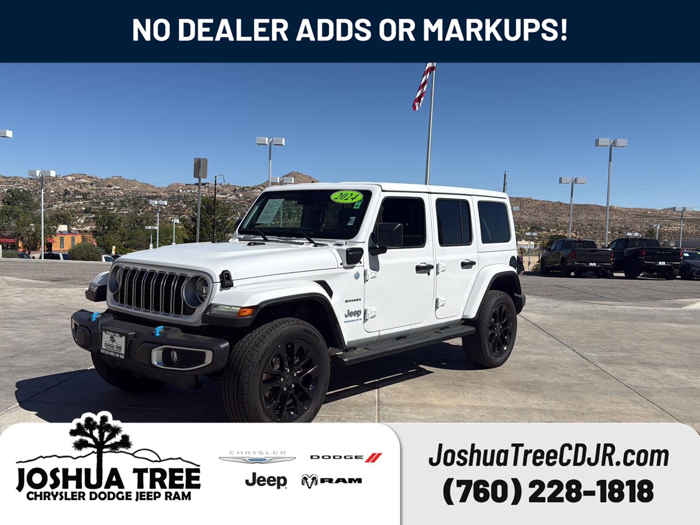 Bright White Clearcoat 2024 Jeep Wrangler 4xe SUV / Crossover Four-Wheel Drive 8-Speed Automatic