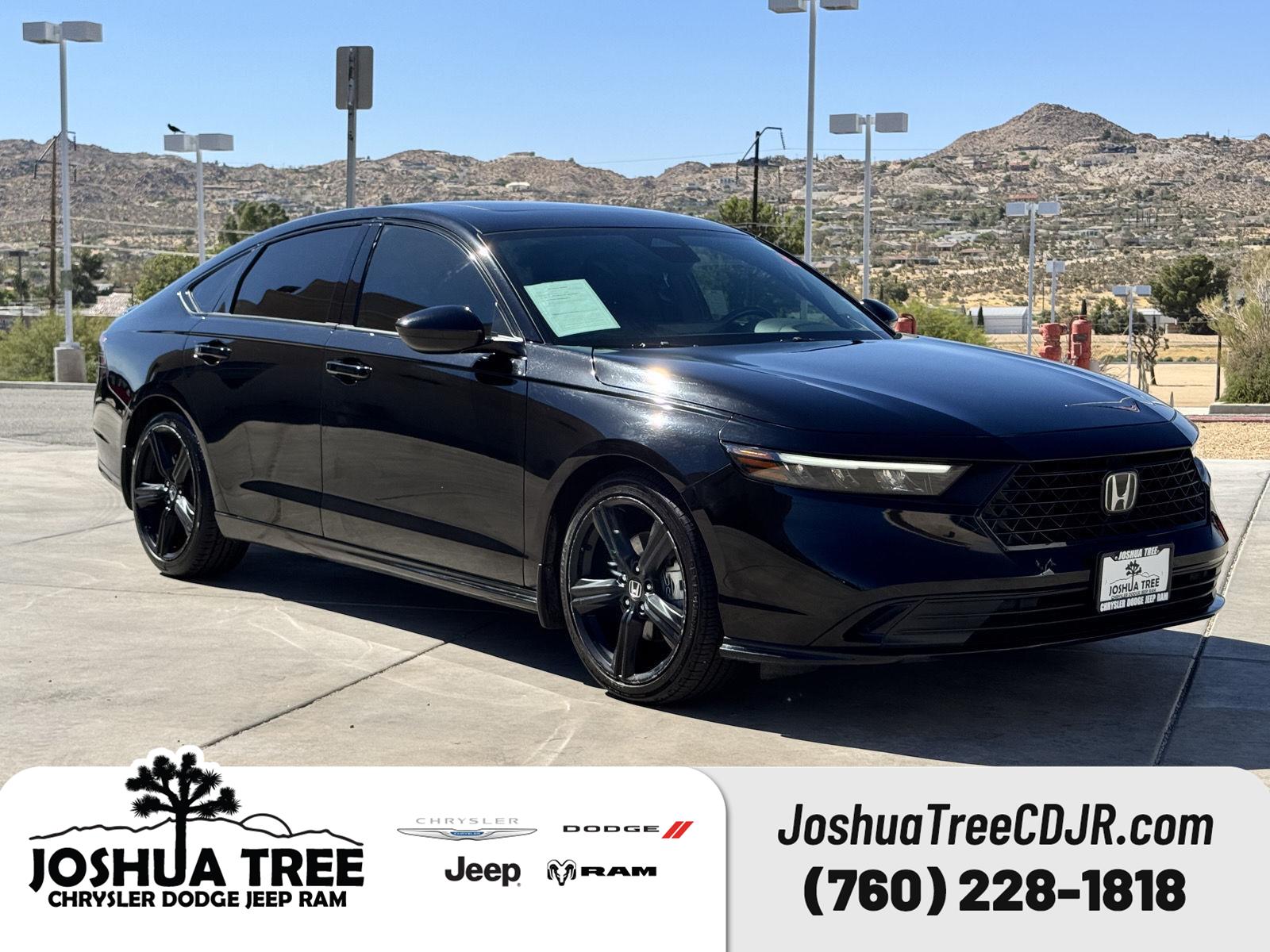 Crystal Black Pearl 2025 Honda Accord Hybrid Sedan Front-Wheel Drive Continuously Variable Transmission