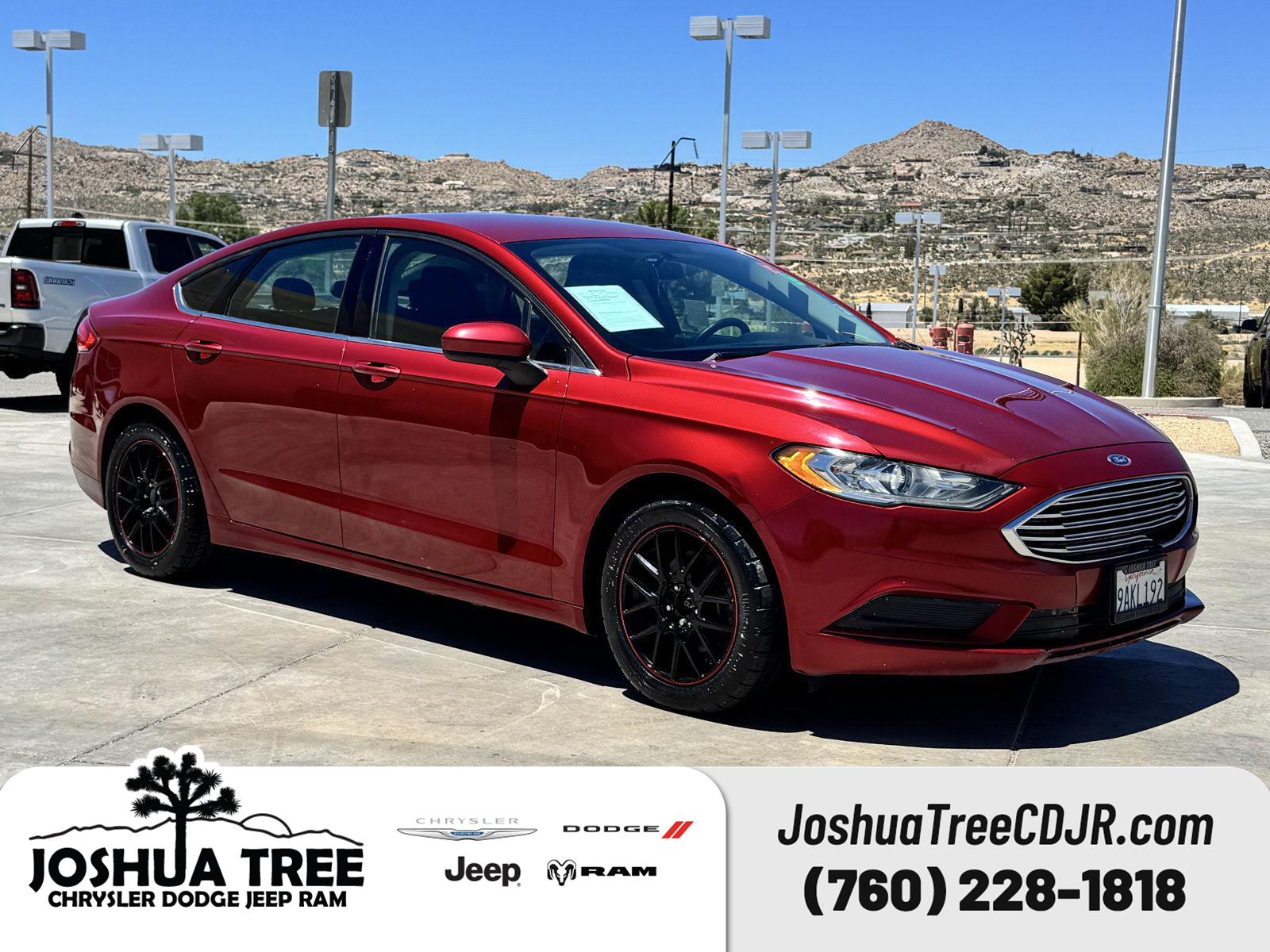 Ruby Red Metallic Tinted Clearcoat 2017 Ford Fusion Sedan Front-Wheel Drive 6-Speed Automatic