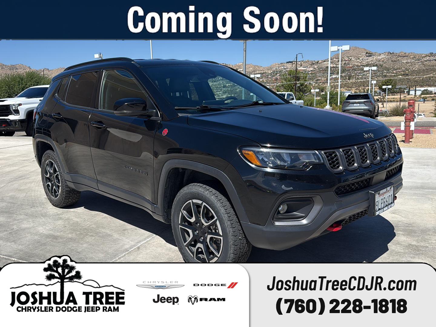Diamond Black Crystal Pearlcoat 2024 Jeep Compass SUV / Crossover Four-Wheel Drive 8-Speed Automatic