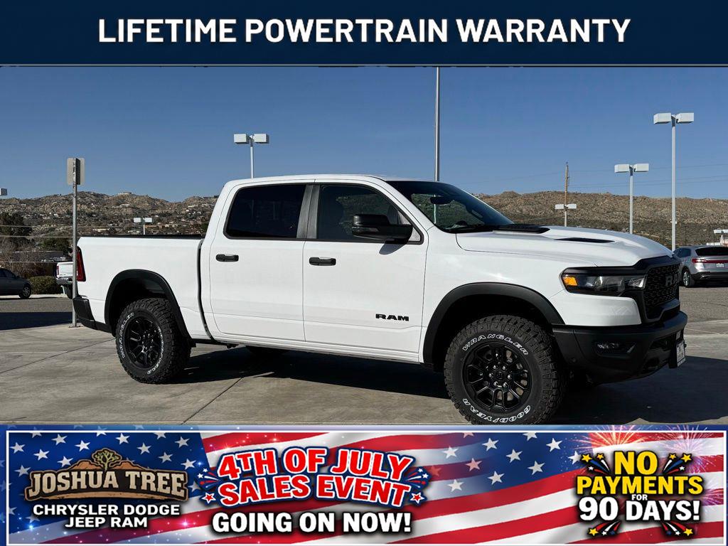 Bright White Clearcoat 2026 RAM 1500 Pickup Truck Four-Wheel Drive 8-Speed Automatic