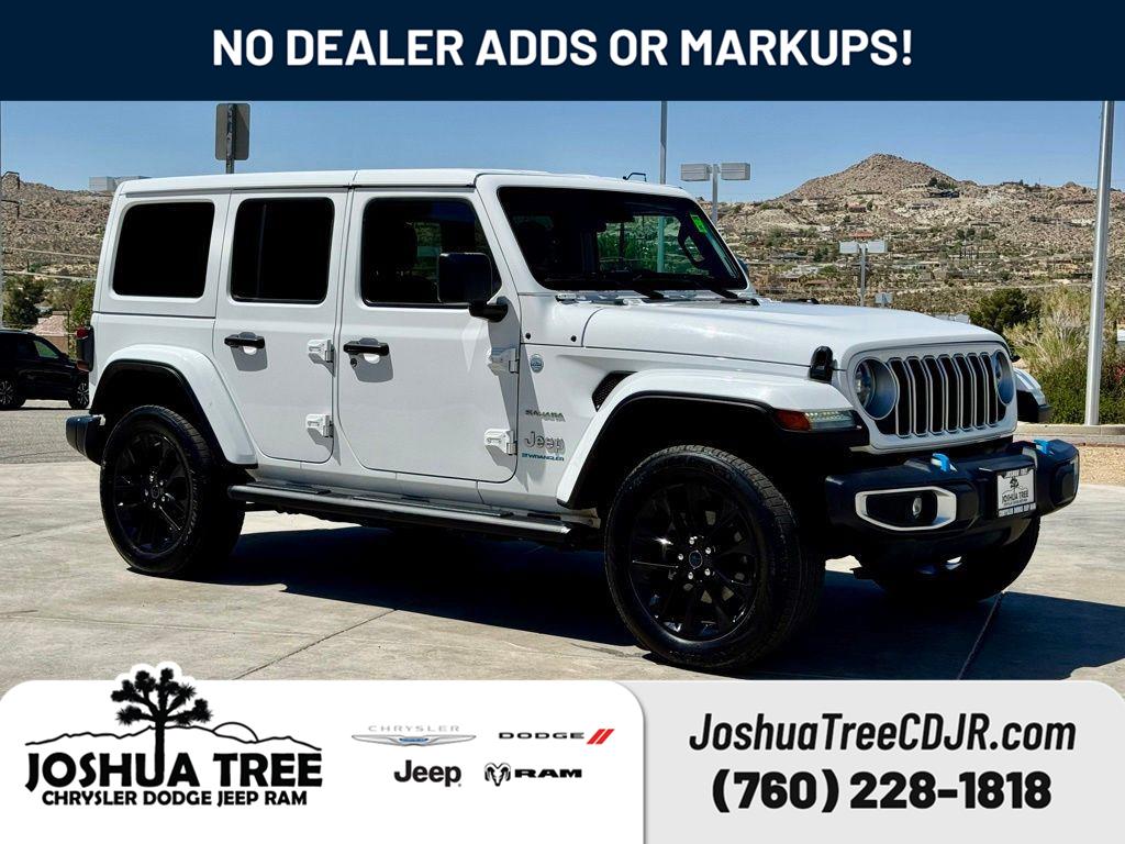 Bright White Clearcoat 2024 Jeep Wrangler 4xe Sahara 4WD SUV / Crossover Four-Wheel Drive 8-Speed Automatic