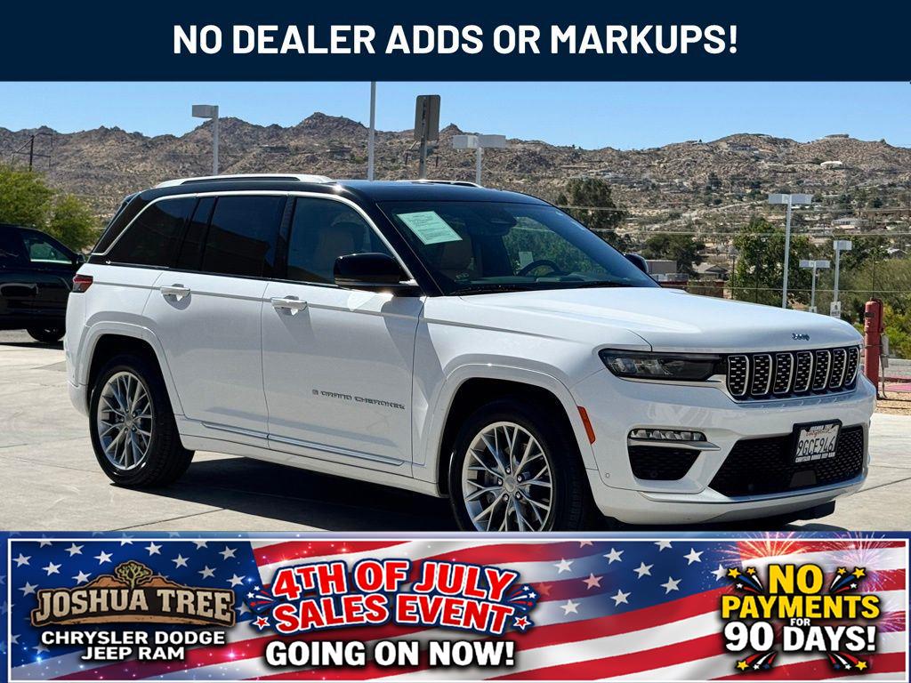 Bright White Clearcoat 2023 Jeep Grand Cherokee 4xe SUV / Crossover Four-Wheel Drive 8-Speed Automatic