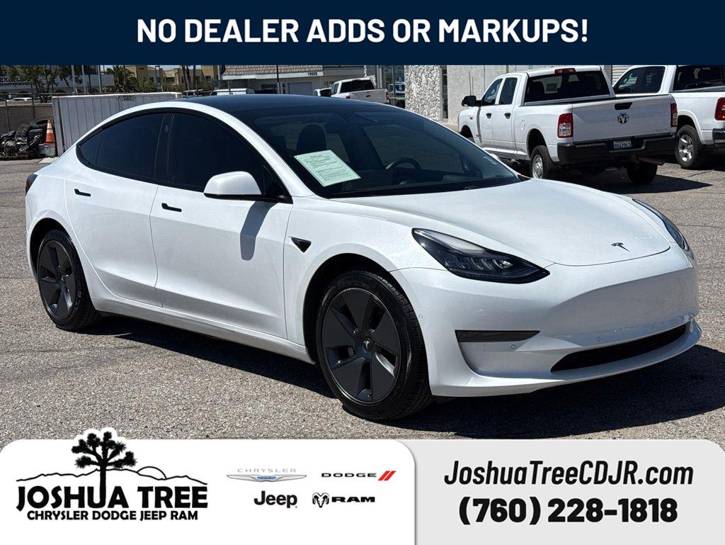 Pearl White Multi-Coat 2021 Tesla Model 3 Standard Range Plus RWD Sedan Rear-Wheel Drive 1-Speed Automatic