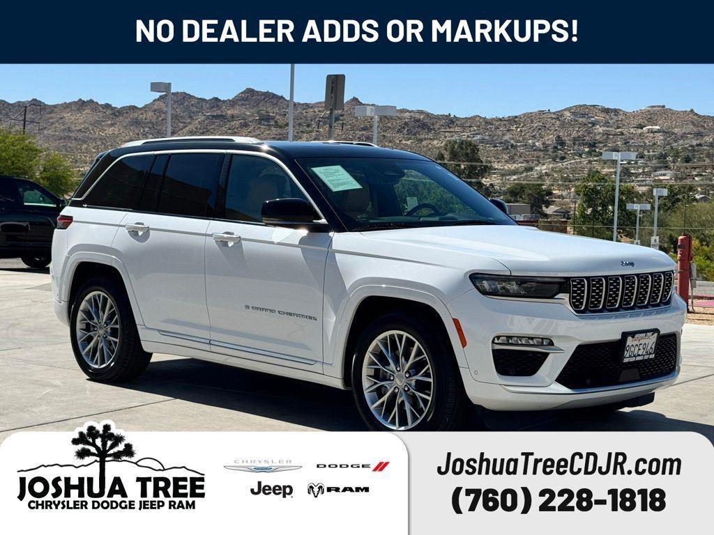 Bright White Clearcoat 2023 Jeep Grand Cherokee 4xe SUV / Crossover Four-Wheel Drive 8-Speed Automatic
