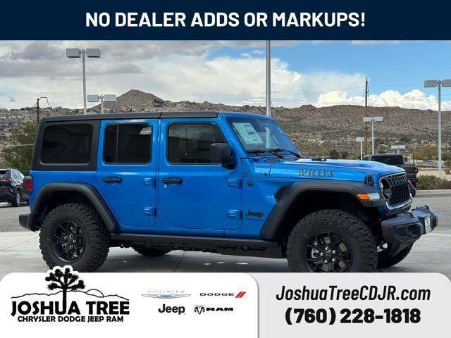 Hydro Blue Pearlcoat 2026 Jeep Wrangler SUV / Crossover Four-Wheel Drive 8-Speed Automatic