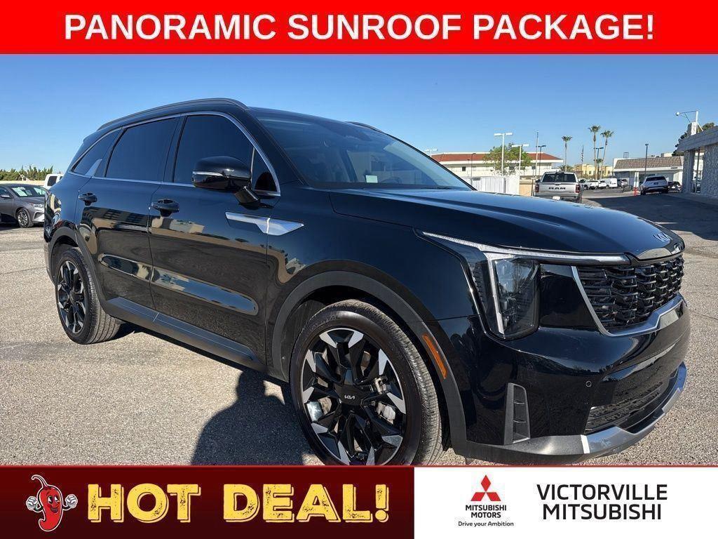Ebony Black 2025 Kia Sorento SUV / Crossover Front-Wheel Drive 8-Speed Automatic