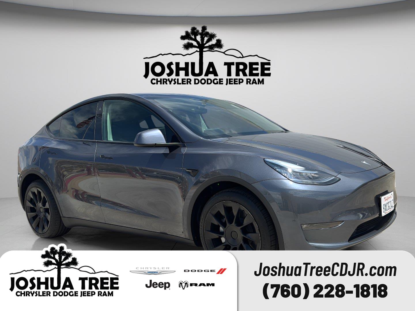 Gray 2021 Tesla Model Y SUV / Crossover All-Wheel Drive Automatic