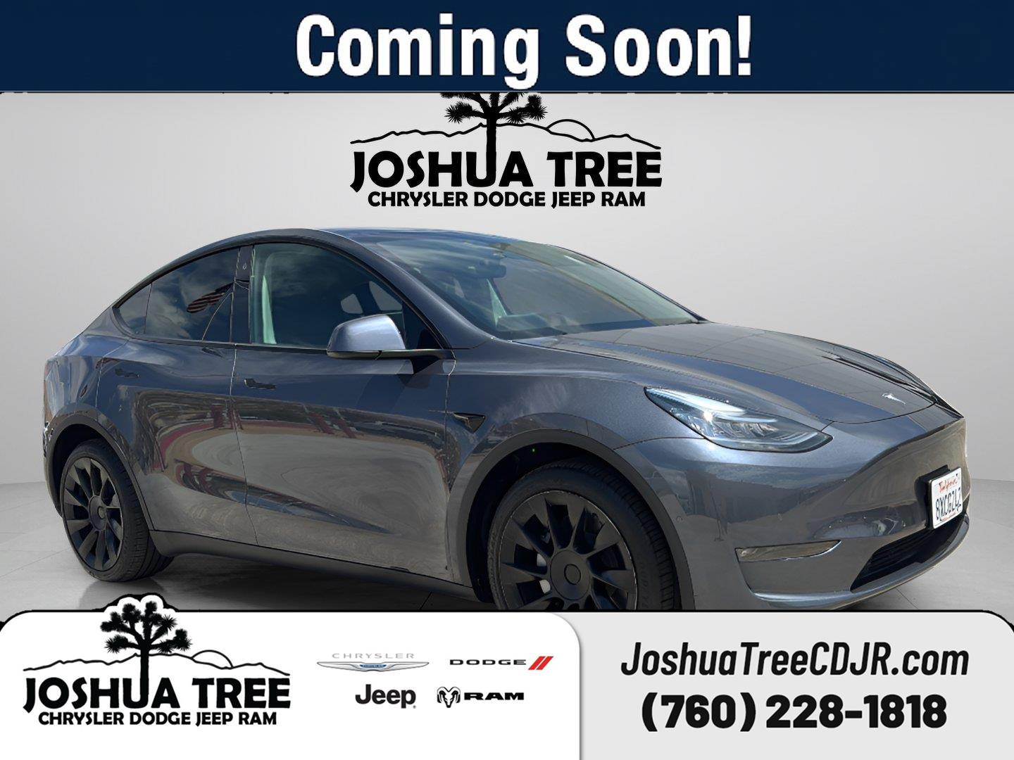 Gray 2021 Tesla Model Y SUV / Crossover All-Wheel Drive Automatic