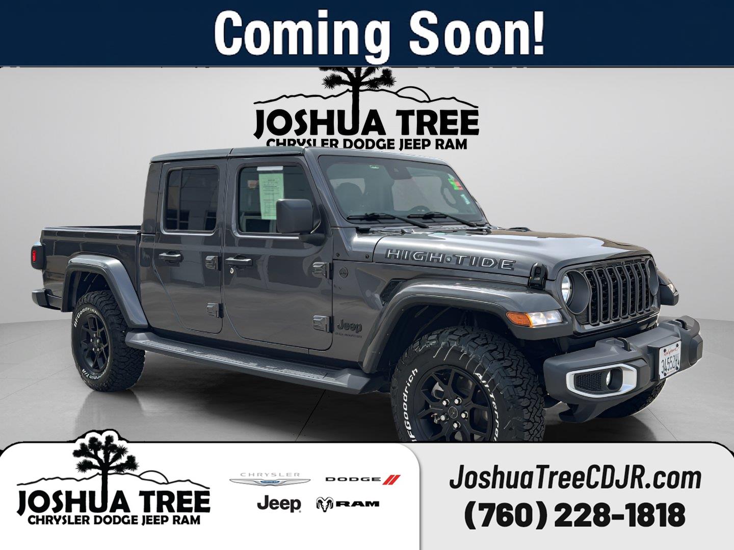 Gray (Granite Crystal Metallic Clearcoat) 2025 Jeep Gladiator Pickup Truck Four-Wheel Drive 8-Speed Automatic