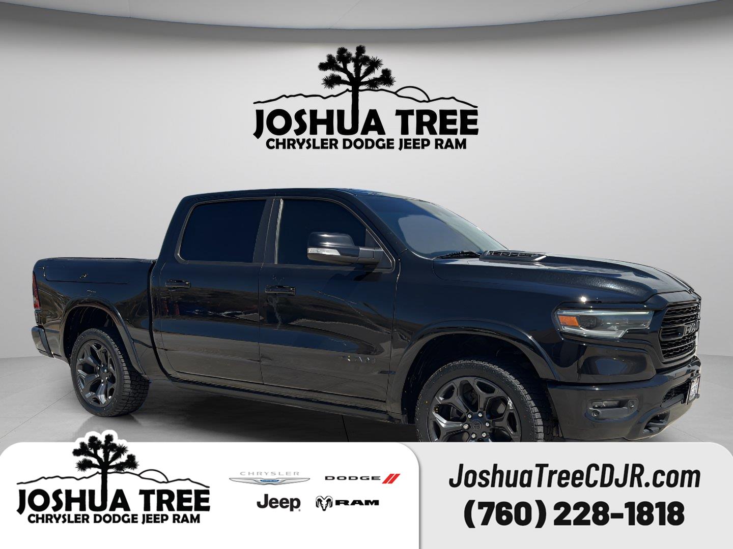 Diamond Black Crystal Pearlcoat 2020 RAM 1500 Pickup Truck Four-Wheel Drive 8-Speed Automatic