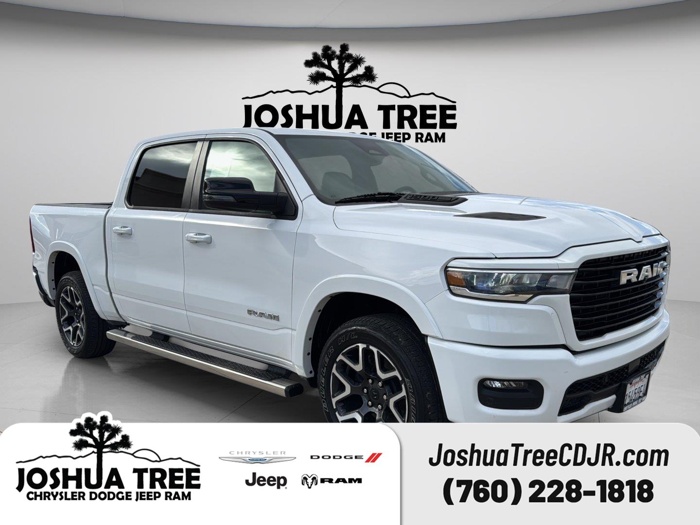Bright White Clearcoat 2025 RAM 1500 Pickup Truck Four-Wheel Drive 8-Speed Automatic