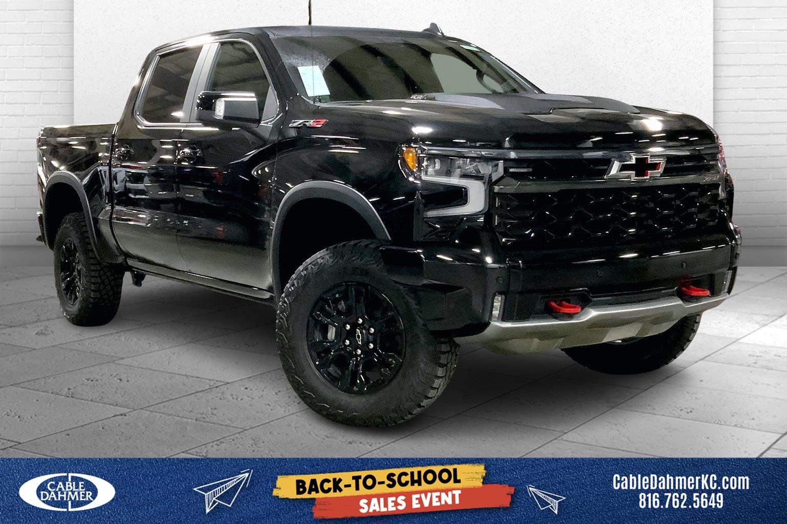 Black 2026 Chevrolet Silverado 1500 Pickup Truck Four-Wheel Drive Automatic