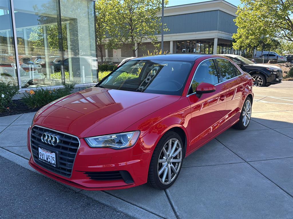 Brilliant Red 2015 Audi A3 2.0T quattro Premium Plus Sedan AWD Sedan All-Wheel Drive Automatic