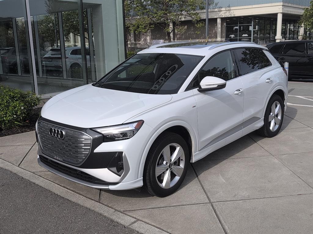 Glacier White Metallic 2024 Audi Q4 e-tron quattro Premium Plus 50 SUV / Crossover All-Wheel Drive Automatic
