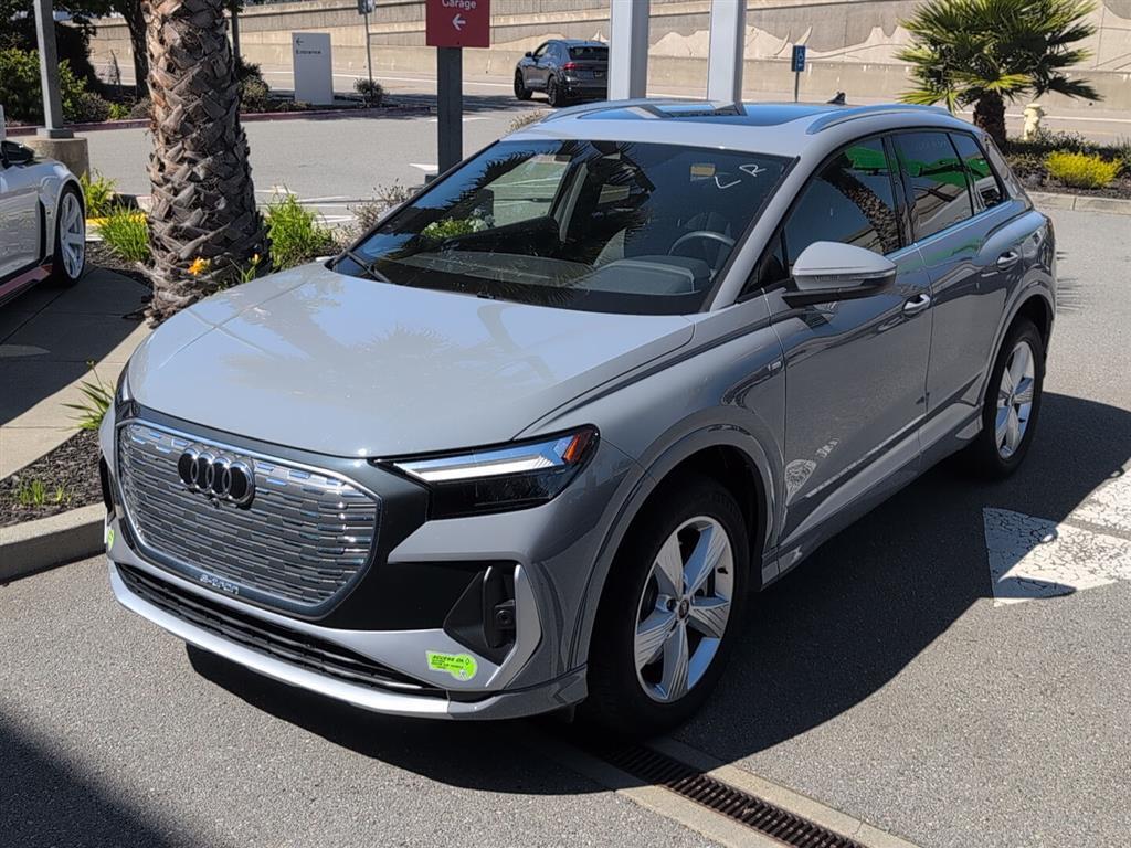 Pebble Gray 2023 Audi Q4 e-tron quattro Premium 50 SUV / Crossover All-Wheel Drive Automatic