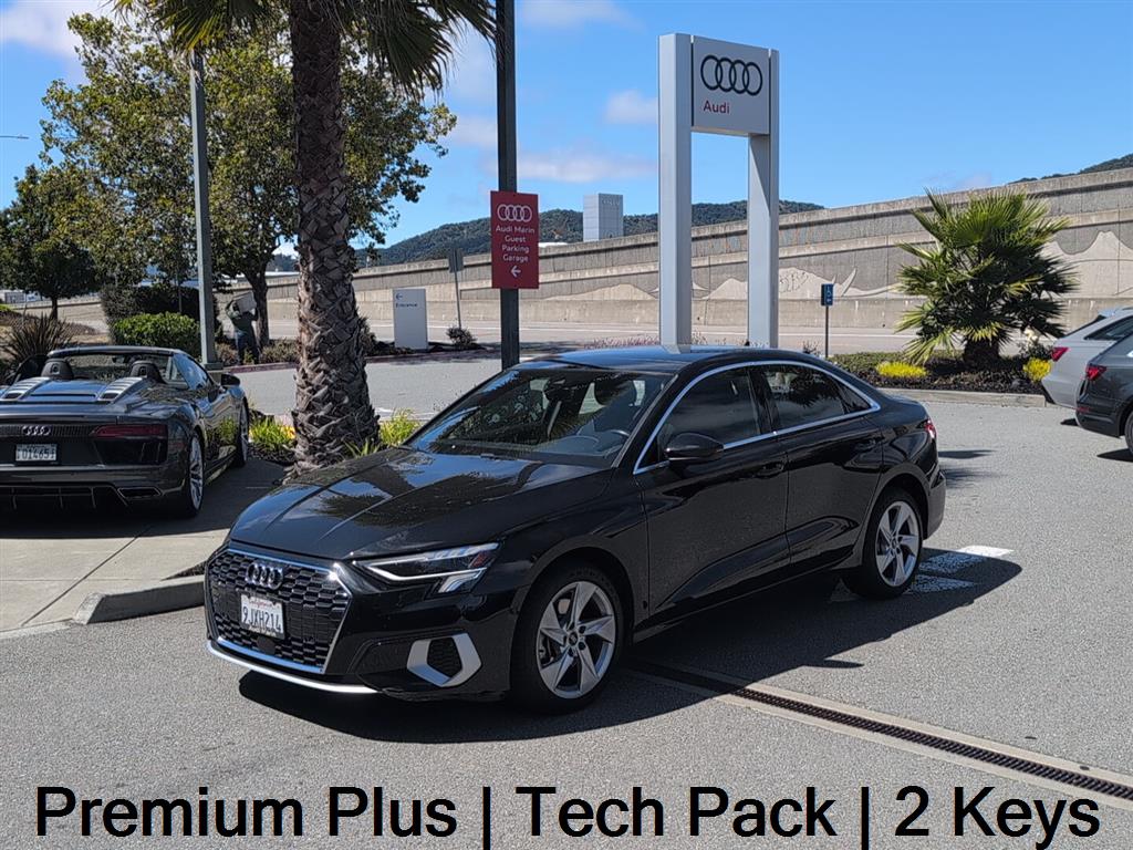Mythos Black Metallic 2023 Audi A3 Sedan All-Wheel Drive Automatic