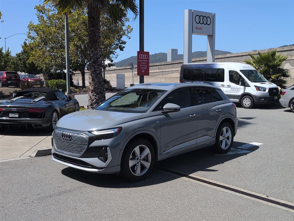 Pebble Gray 2023 Audi Q4 e-tron SUV / Crossover All-Wheel Drive Automatic