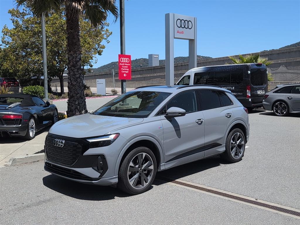 Pebble Gray 2023 Audi Q4 e-tron SUV / Crossover All-Wheel Drive Automatic