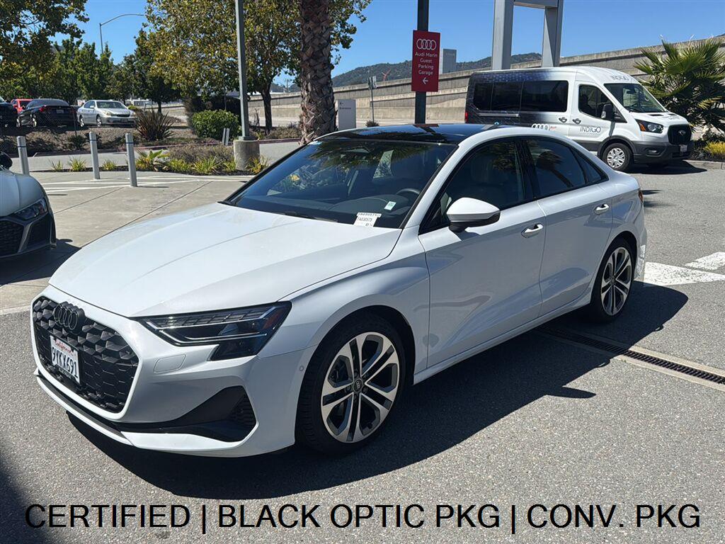 Glacier White Metallic 2026 Audi A3 Sedan All-Wheel Drive Automatic
