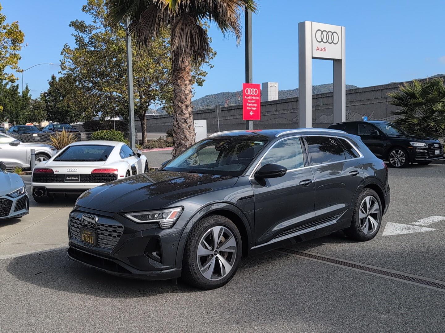 Manhattan Gray Metallic 2024 Audi Q8 e-tron SUV / Crossover All-Wheel Drive Automatic