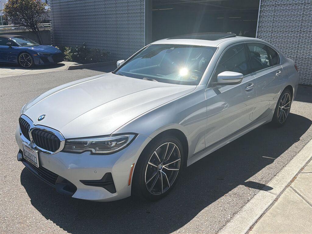 Glacier Silver Metallic 2020 BMW 3 Series Sedan Rear-Wheel Drive Automatic