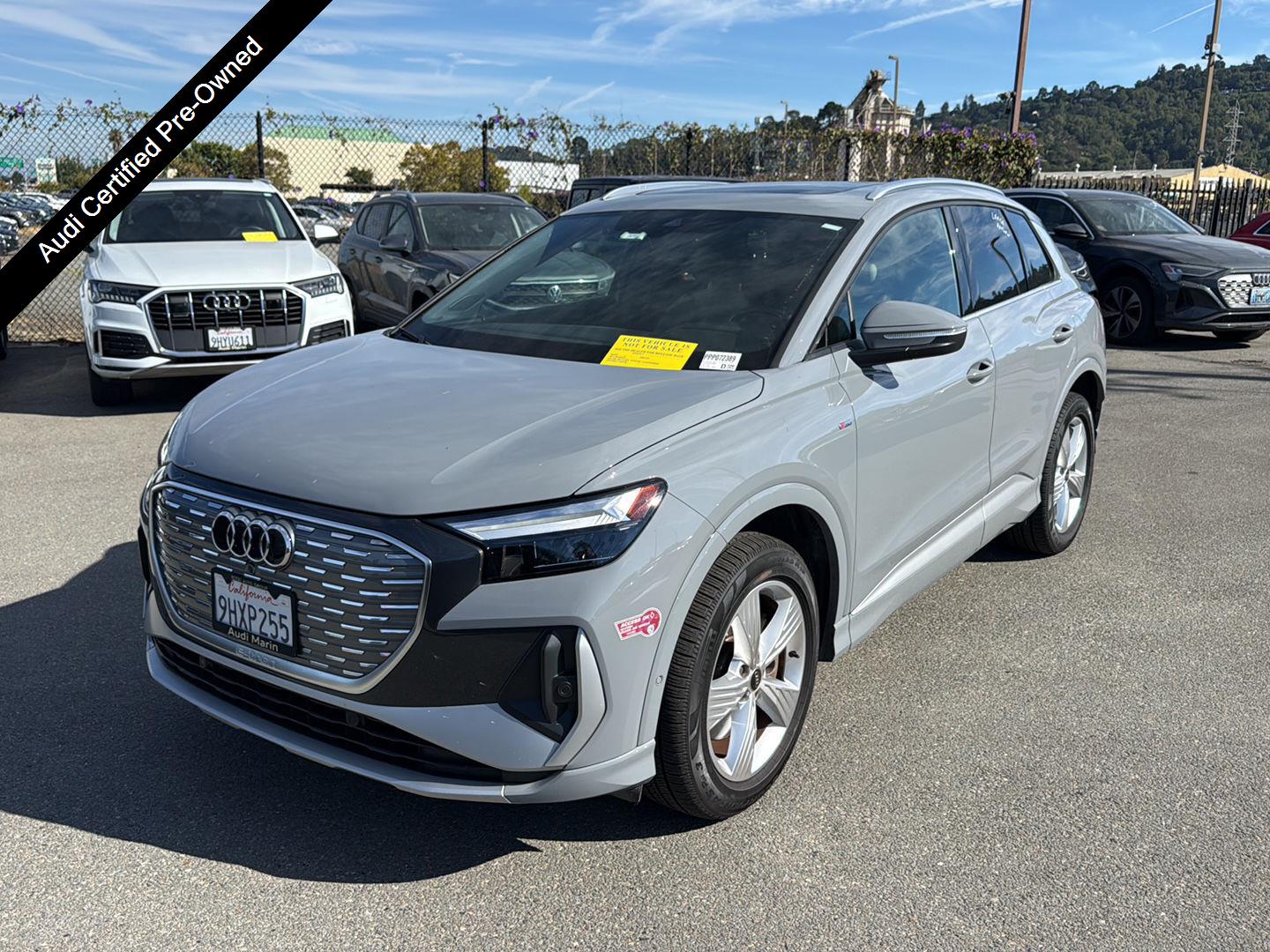 Pebble Gray 2023 Audi Q4 e-tron SUV / Crossover All-Wheel Drive Automatic
