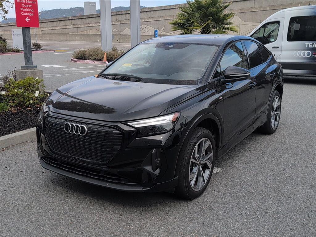 Mythos Black Metallic 2023 Audi Q4 e-tron Sportback Sedan All-Wheel Drive Automatic