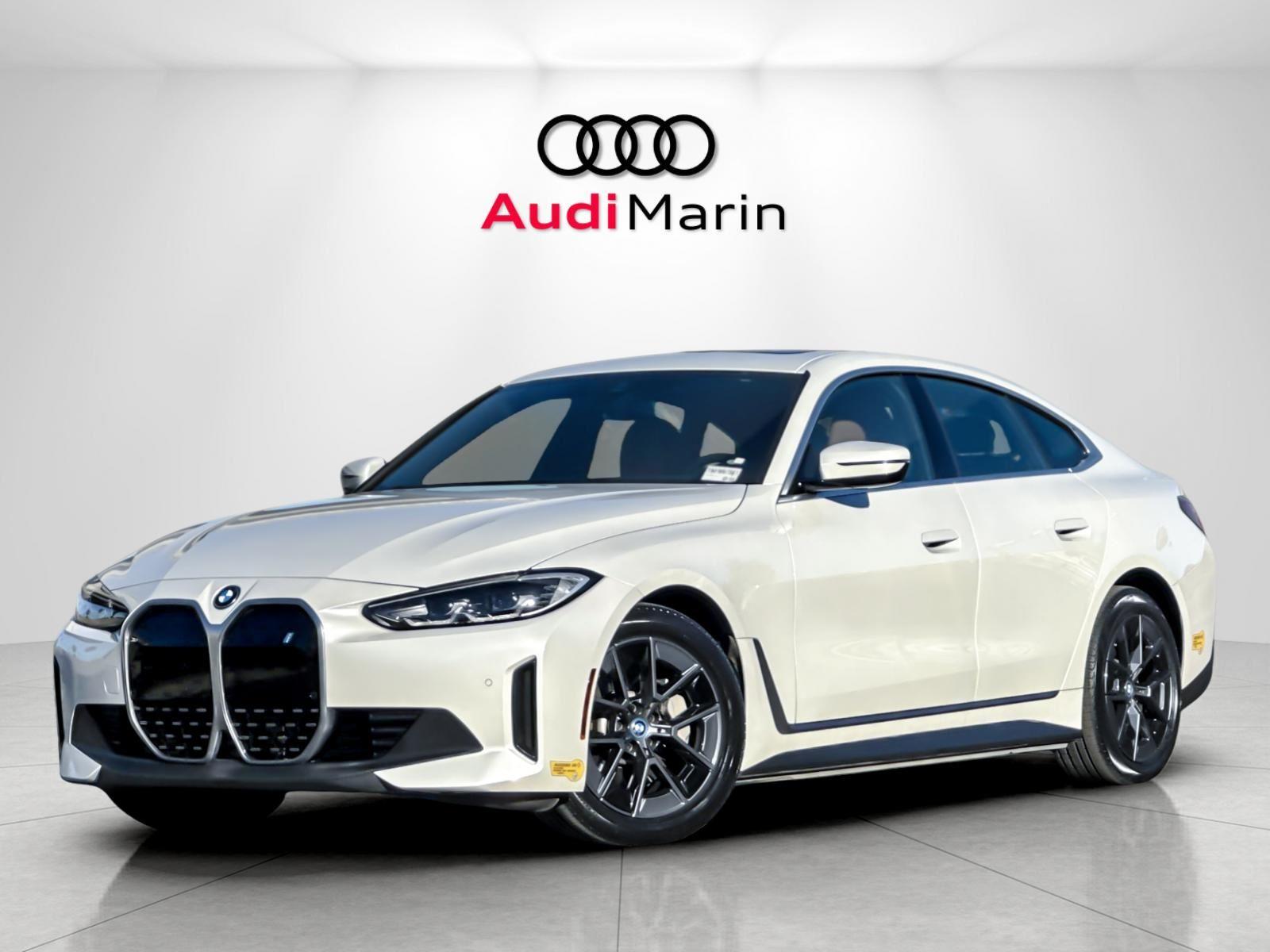 Mineral White Metallic 2022 BMW i4 eDrive40 Gran Coupe FWD Sedan Rear-Wheel Drive Automatic