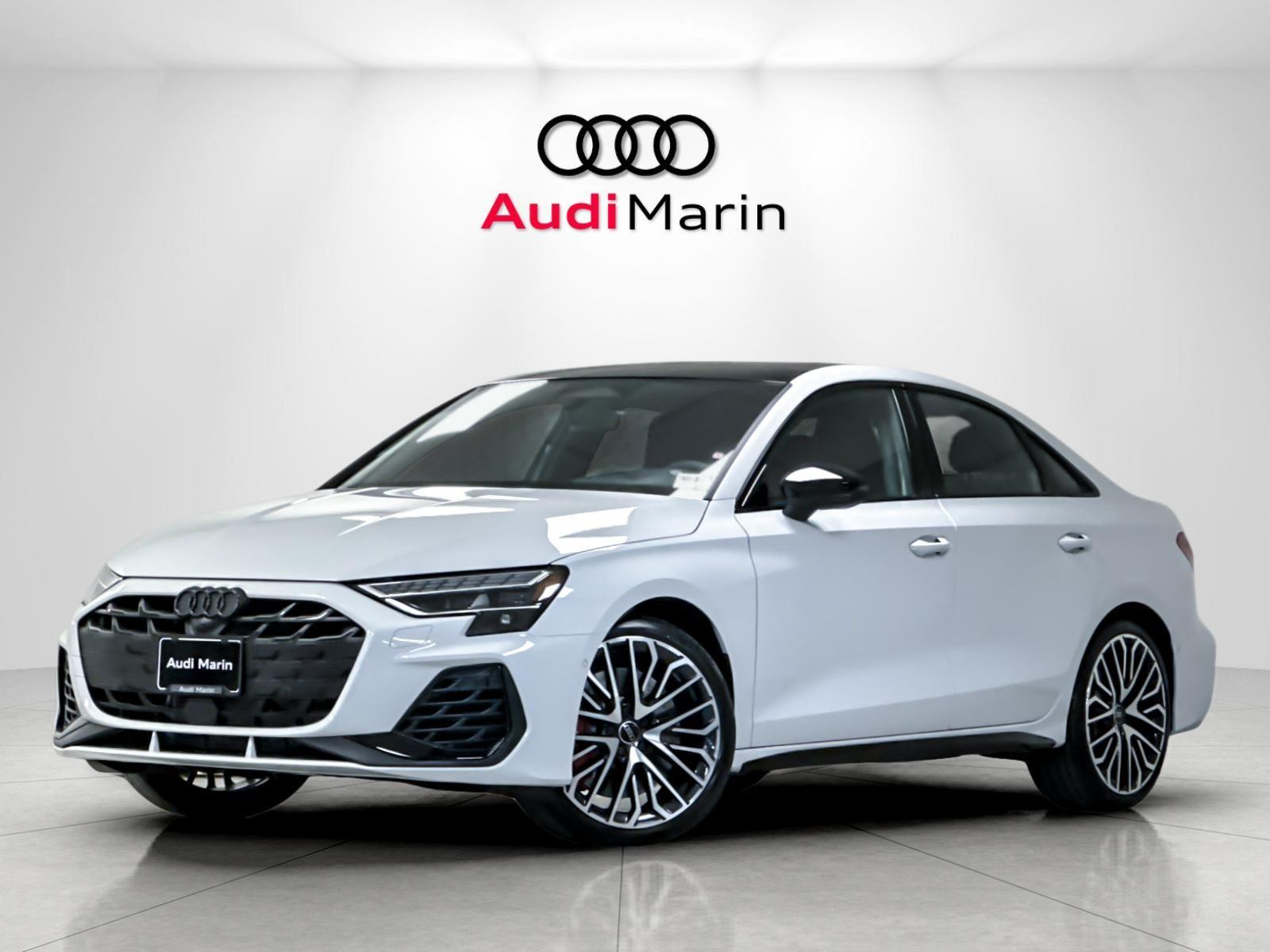 glacier white metallic 2026 Audi S3 2.0T quattro Premium Sedan All-Wheel Drive Automatic