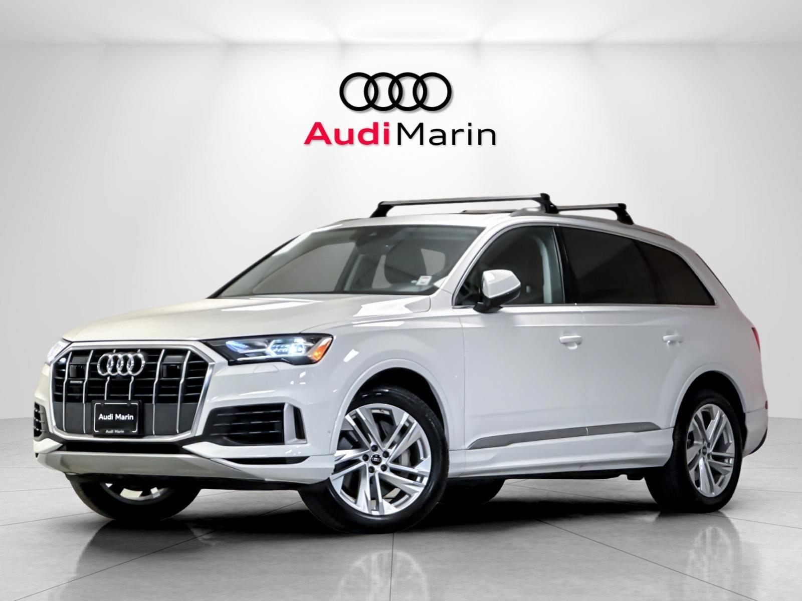 Carrara White 2022 Audi Q7 quattro Premium Plus 55 TFSI SUV / Crossover All-Wheel Drive Automatic