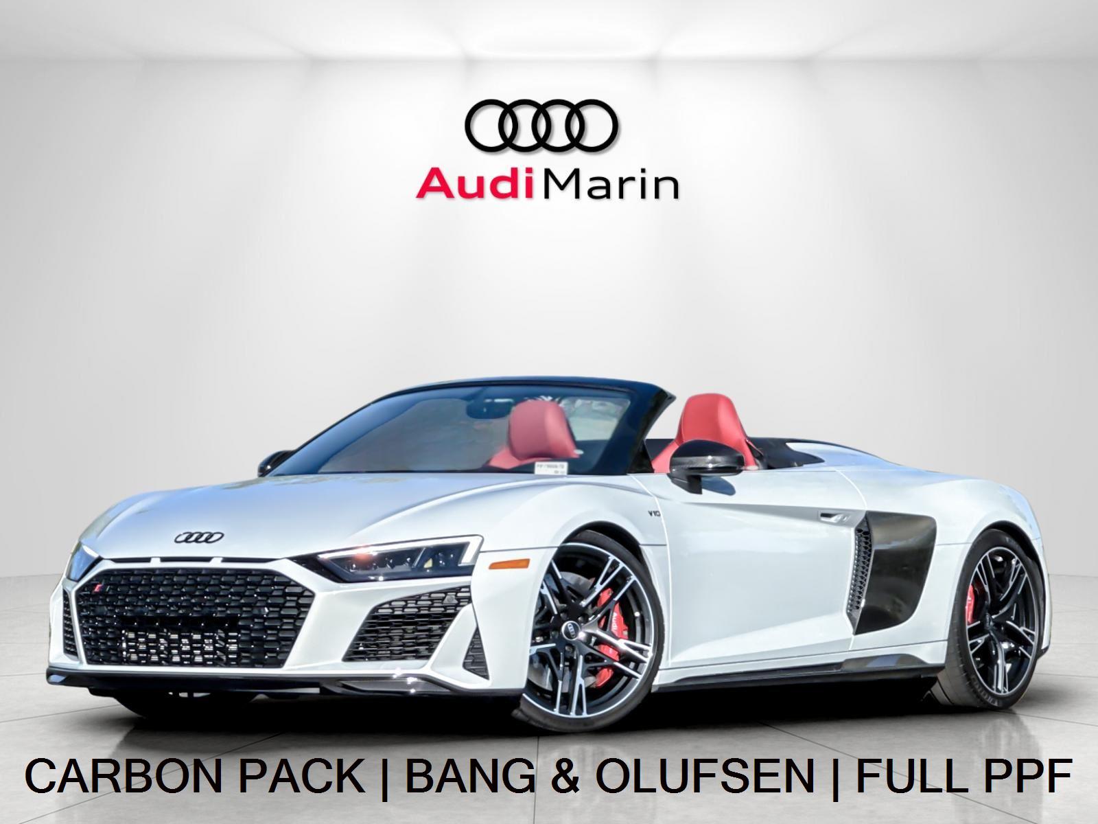 Suzuka Gray Metallic/Black Roof 2023 Audi R8 quattro V10 Performance Spyder AWD Convertible All-Wheel Drive Automatic