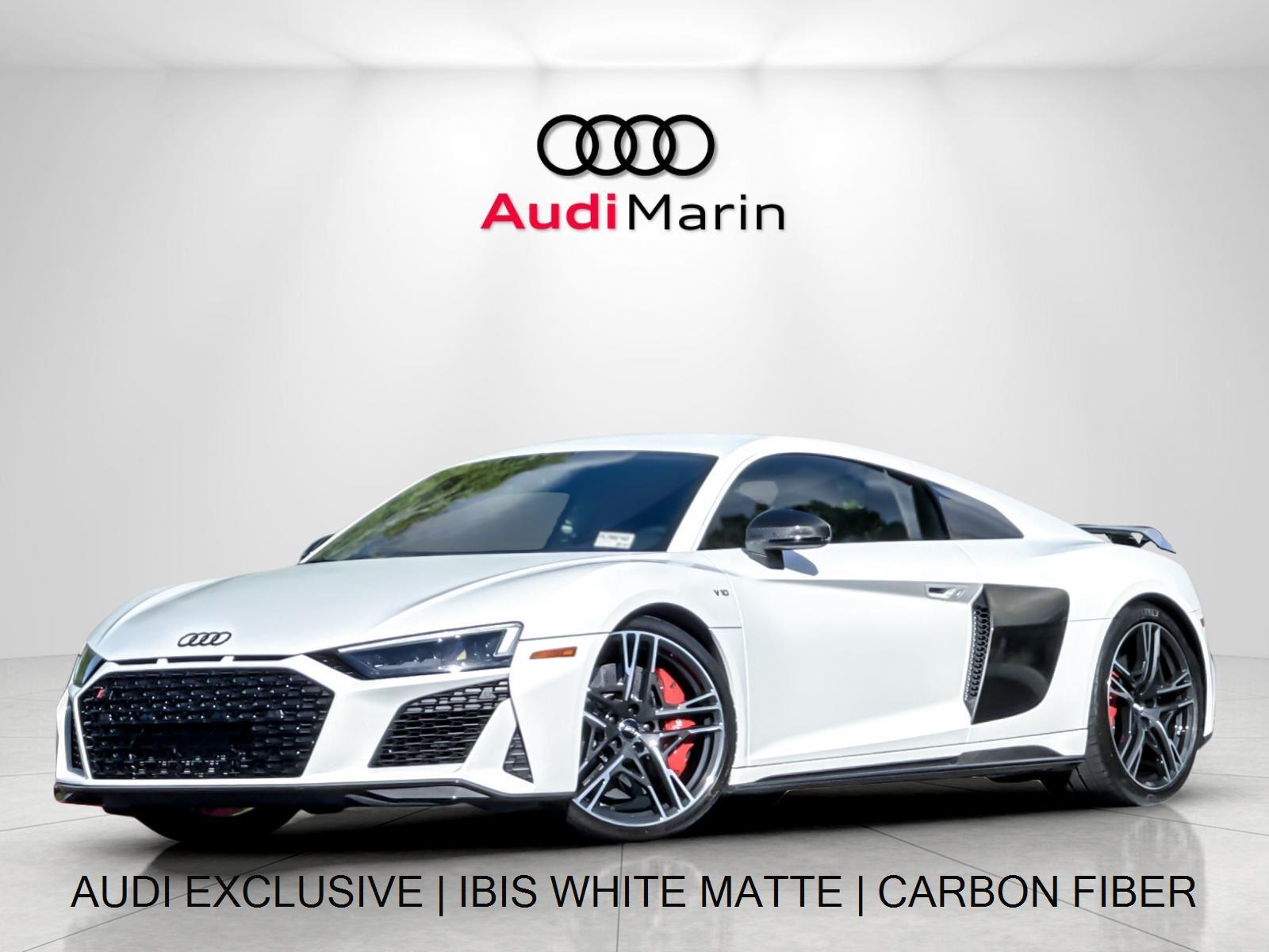 Audi Exclusive Ibis White Matte 2020 Audi R8 quattro V10 Performance Coupe AWD Coupe All-Wheel Drive Automatic