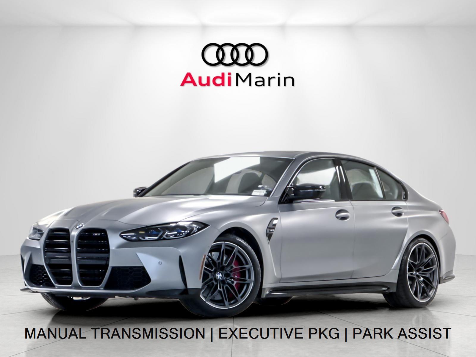 Gray (Ind Frozen Pure Grey II Metallic) 2023 BMW M3 RWD Sedan Rear-Wheel Drive Manual