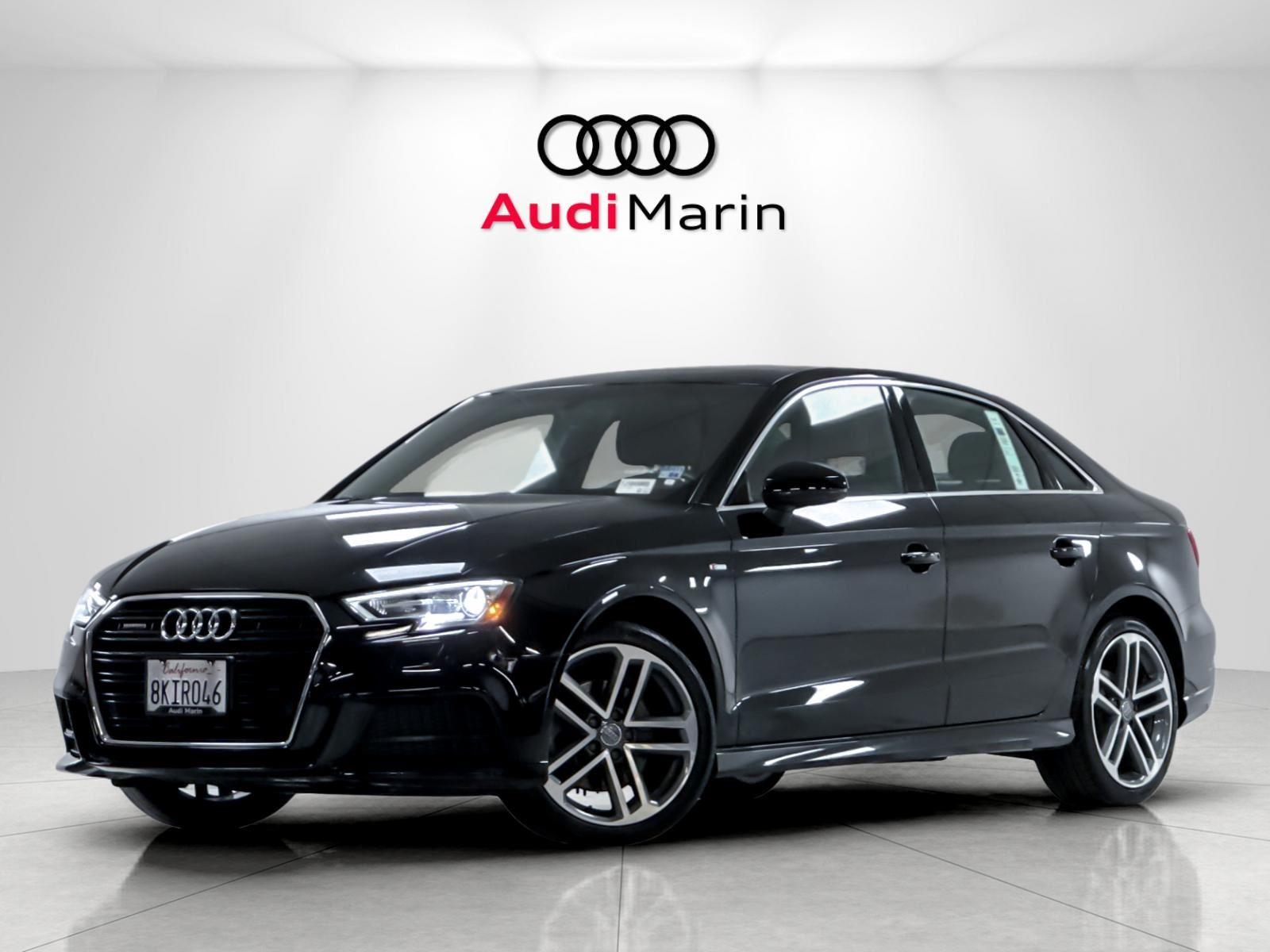 Mythos Black Metallic 2018 Audi A3 2.0T quattro Premium Plus Sedan AWD Sedan All-Wheel Drive Automatic