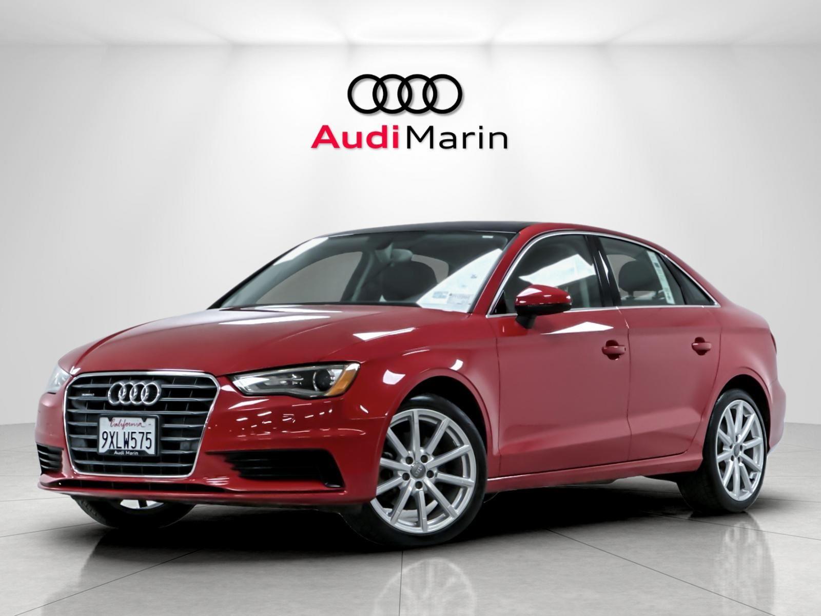 Brilliant Red 2015 Audi A3 2.0T quattro Premium Plus Sedan AWD Sedan All-Wheel Drive Automatic