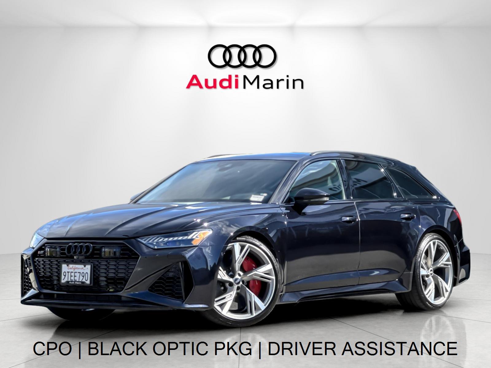 Sebring Black Crystal Effect 2021 Audi RS 6 Avant Wagon All-Wheel Drive Automatic
