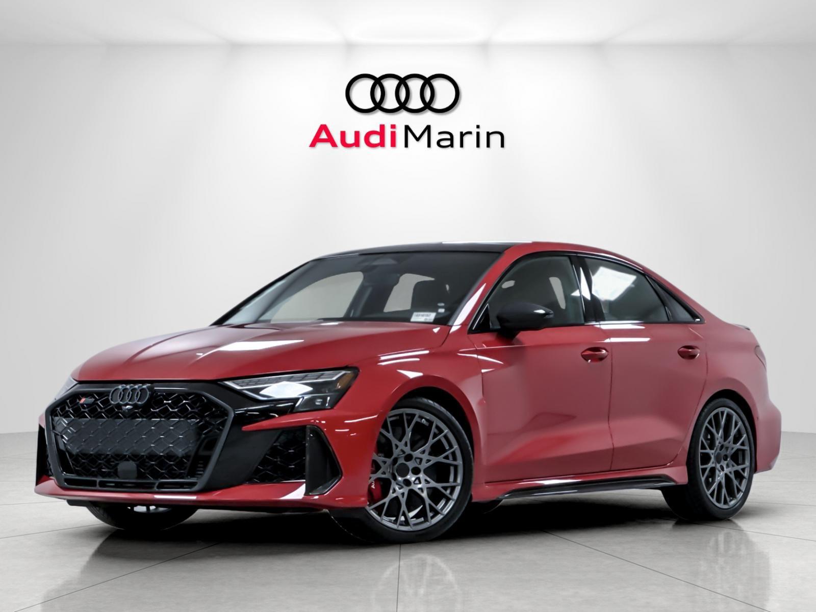 Progressive Red Metallic 2026 Audi RS 3 Sedan All-Wheel Drive Automatic