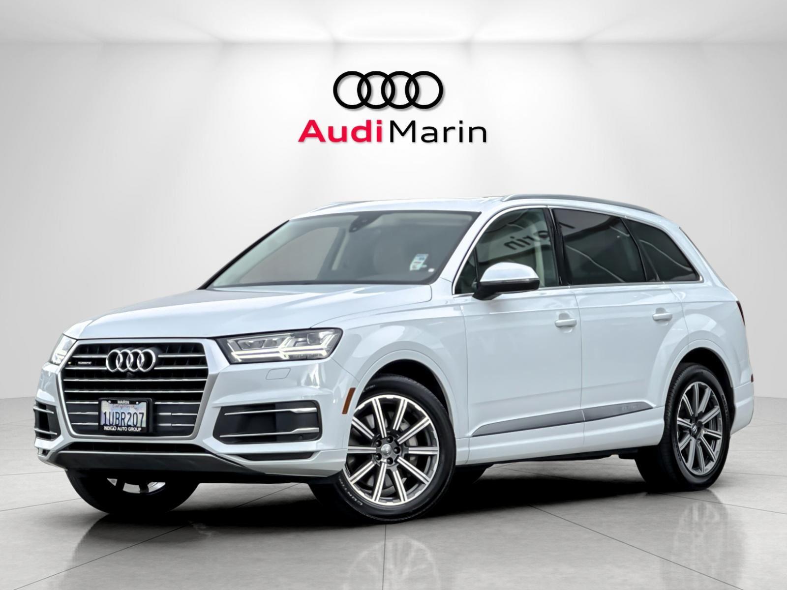 Glacier White Metallic 2019 Audi Q7 45 TFSI quattro Premium Plus SUV / Crossover All-Wheel Drive Automatic