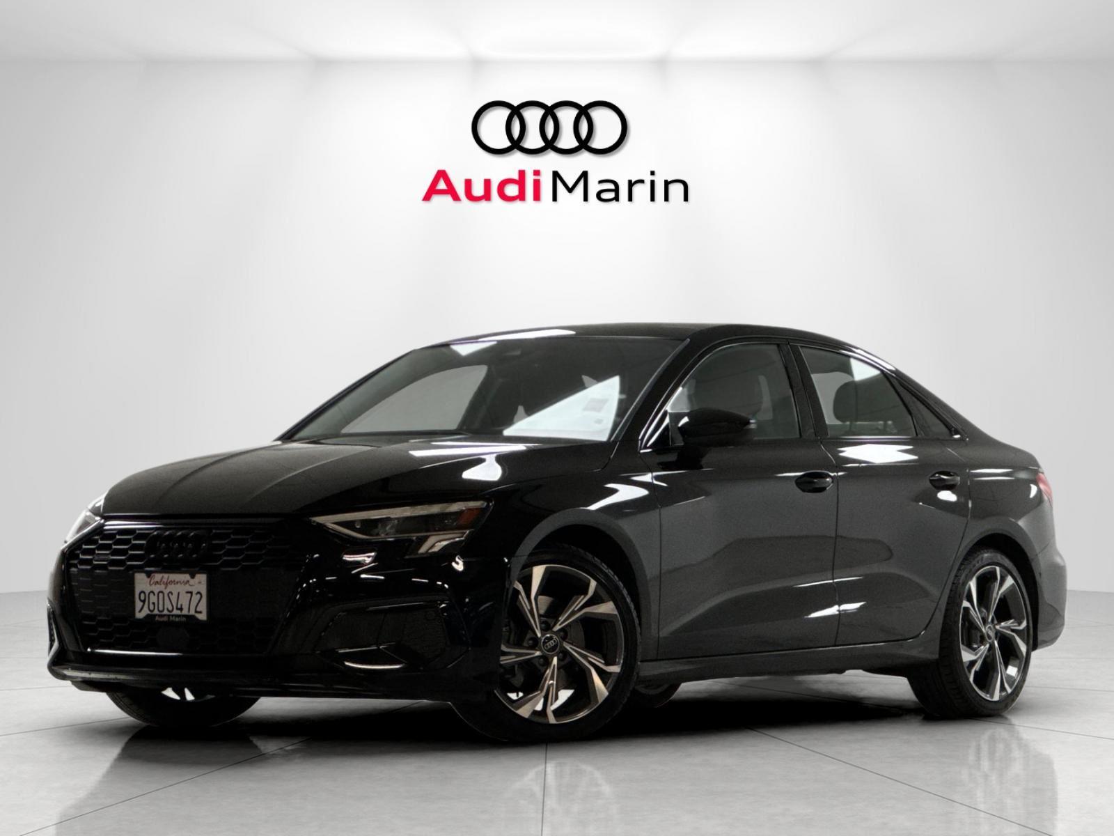 Brilliant Black 2023 Audi A3 Sedan All-Wheel Drive Automatic