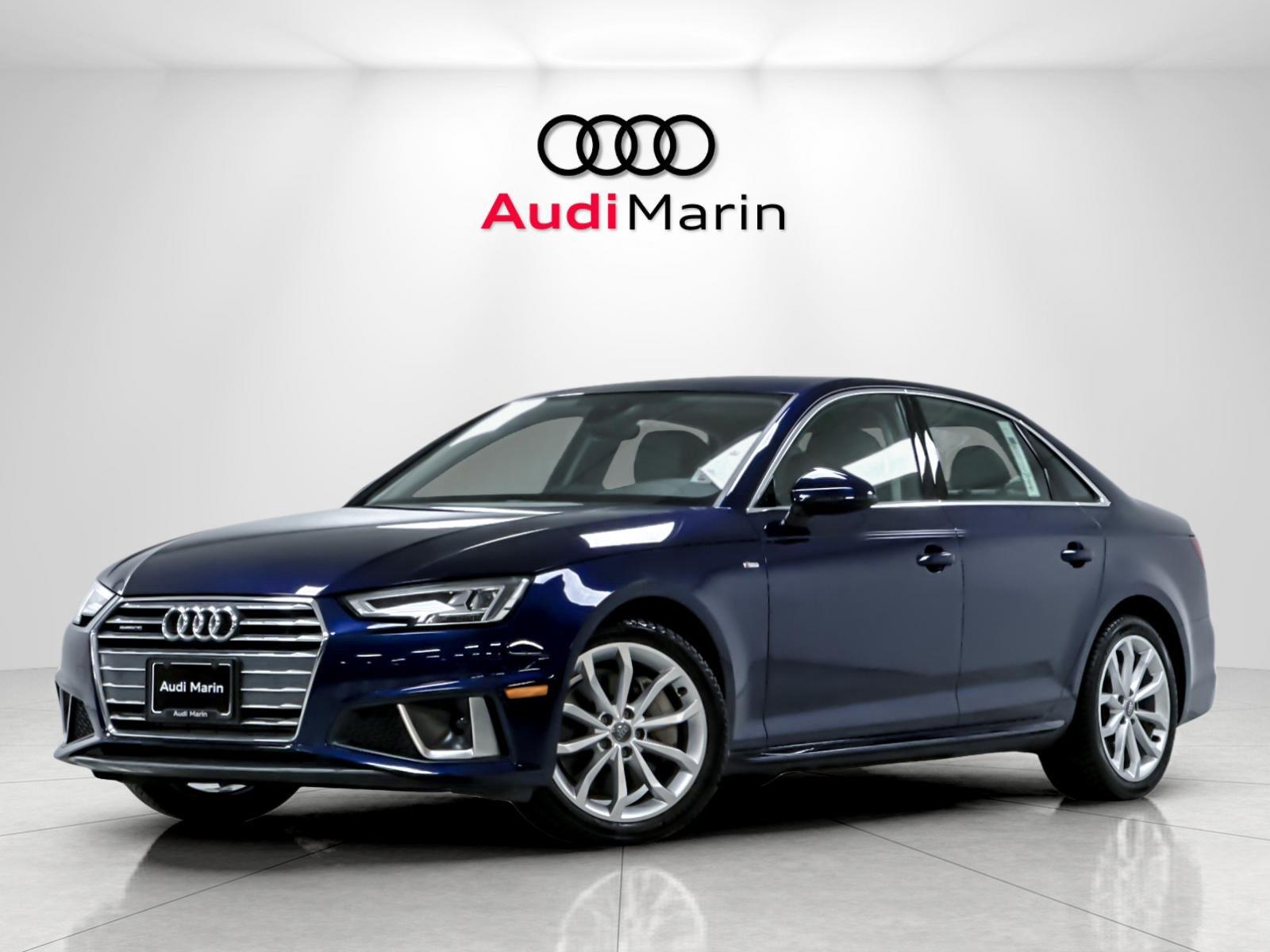 Navarra Blue Metallic 2019 Audi A4 Sedan All-Wheel Drive Automatic