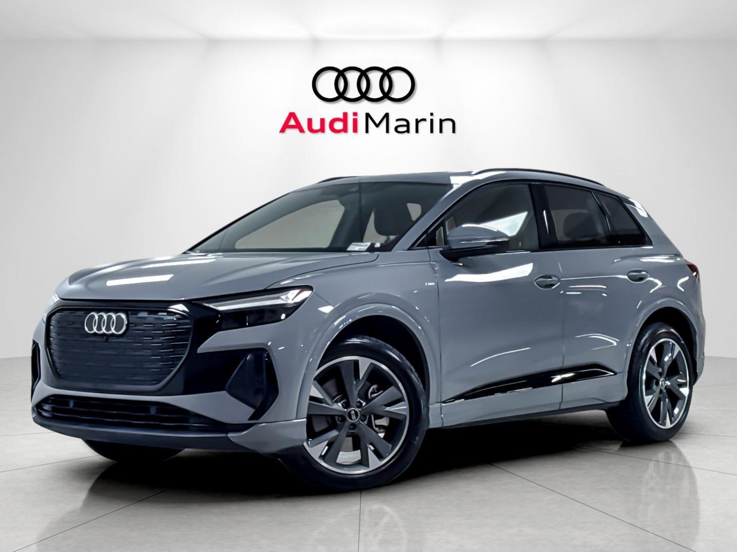 Pebble Gray 2023 Audi Q4 e-tron SUV / Crossover All-Wheel Drive Automatic