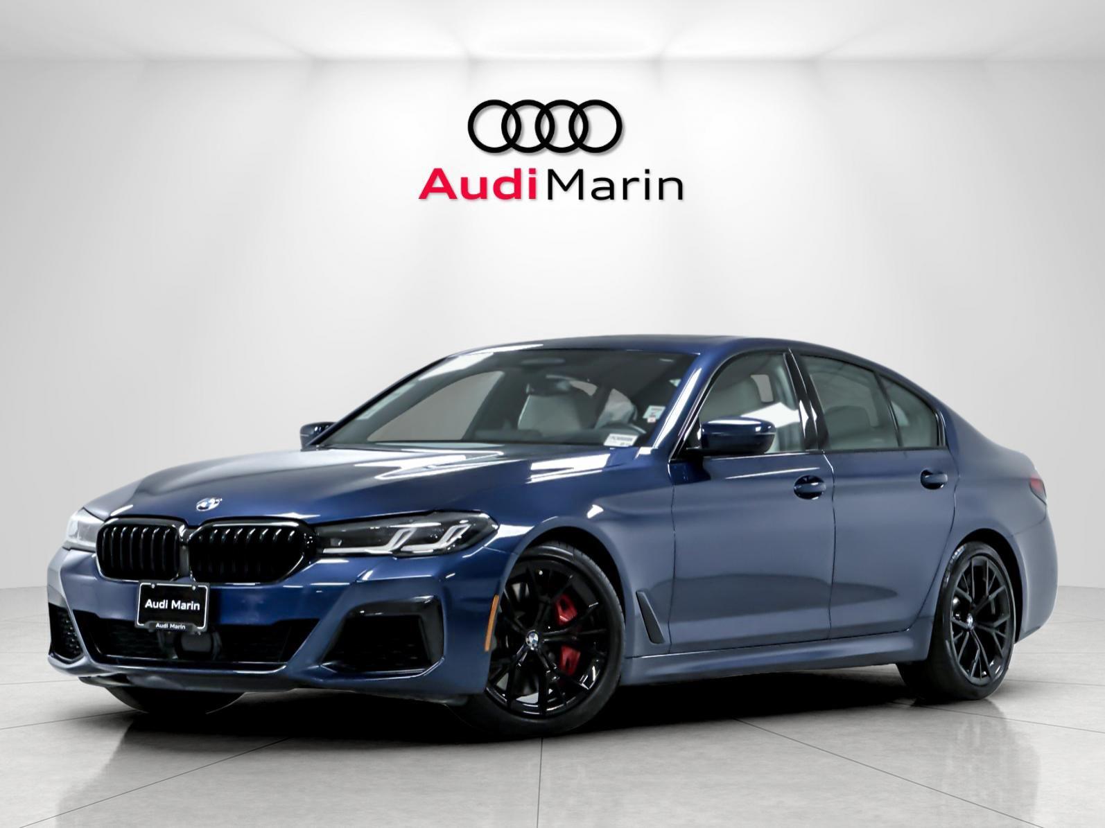Phytonic Blue Metallic 2023 BMW 5 Series Sedan All-Wheel Drive Automatic