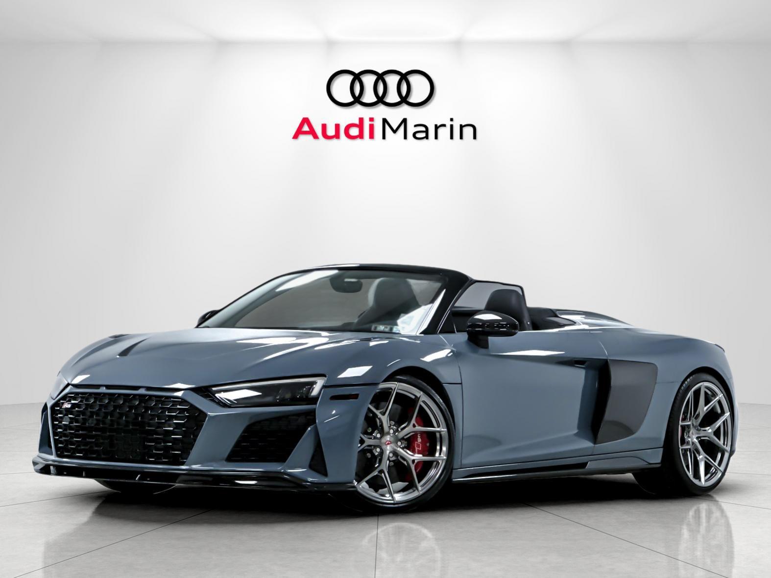Kemora Gray Metallic/Black Roof 2023 Audi R8 Convertible All-Wheel Drive Automatic