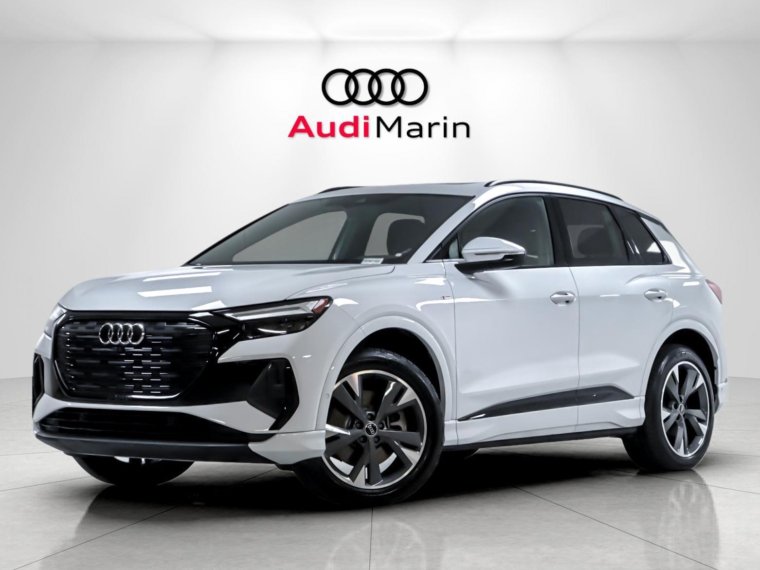Glacier White Metallic 2024 Audi Q4 e-tron SUV / Crossover All-Wheel Drive Automatic