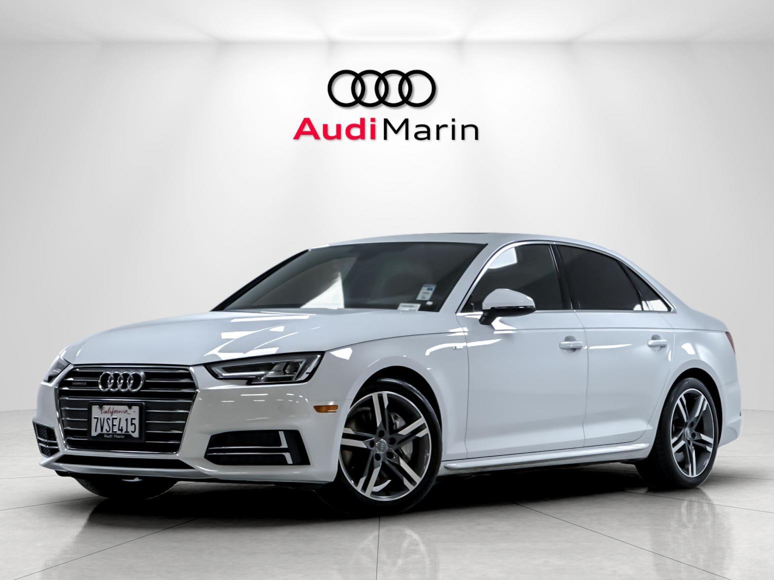 Glacier White Metallic 2017 Audi A4 Sedan All-Wheel Drive Automatic