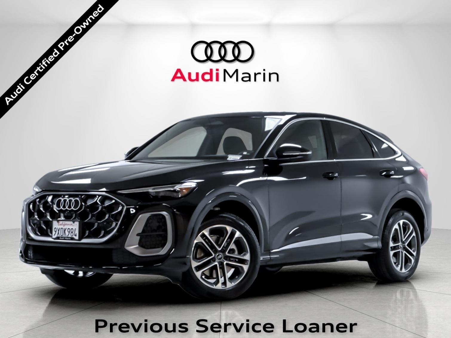 Mythos Black Metallic 2025 Audi Q5 Sportback Sedan All-Wheel Drive Automatic