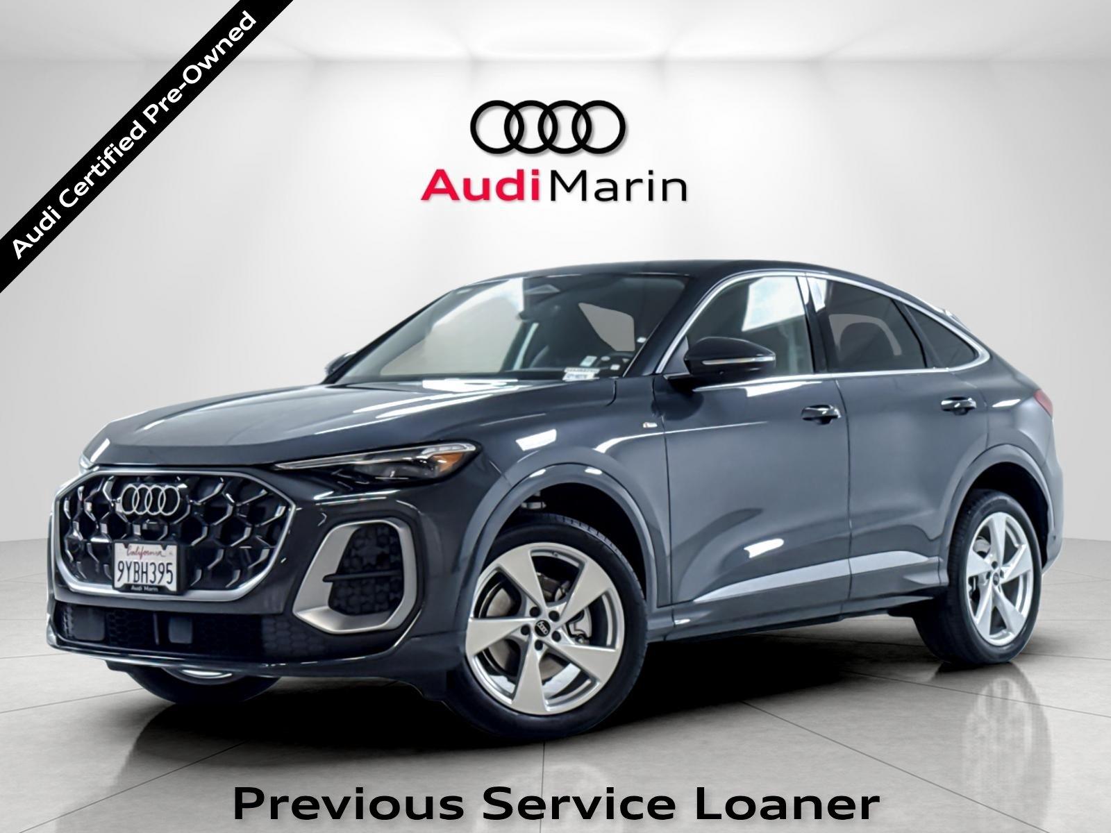 Tambora Gray Metallic 2025 Audi Q5 Sportback Sedan All-Wheel Drive Automatic